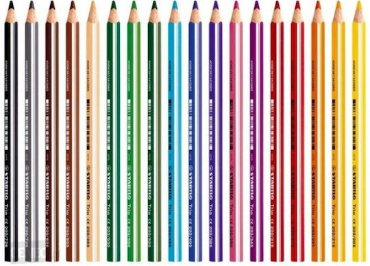 Stabilo Trio Thick Pencils 15 Colours Stabilo