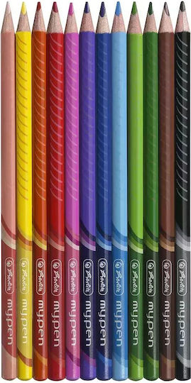 Триъгълни Дървени Моливи My.pen 12 Цветни Herlitz 11370152