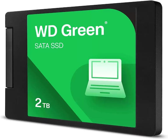 Western Digital Green 5Gen SSD 2TB τύπου 2.5'' με σύνδεση SATA III WDS200T5G0A-00CPT0