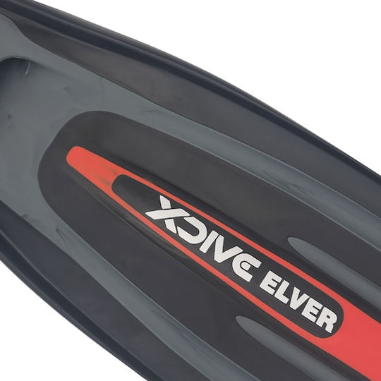 XDive Βατραχοπέδιλα Κολύμβησης Elver Black/red