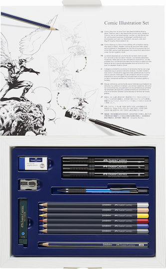Faber-Castell Comic Illustration Σετ Ζωγραφικής 15τμχ
