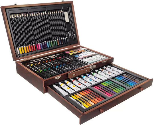 Set de Colorat Lemn 38x23.5cm 129buc