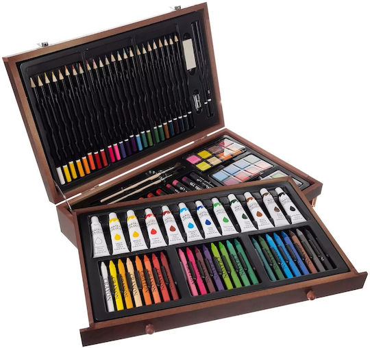 Set de Colorat Lemn 38x23.5cm 129buc