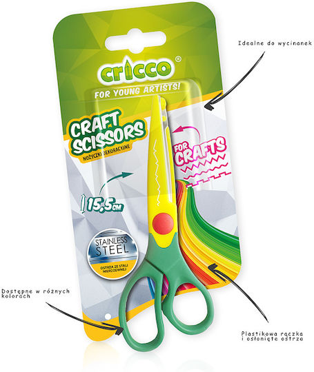 Cricco Foarfece De Copii De Croitorie 15.5cm Cu Lamă Inox Gri 1 Bucată