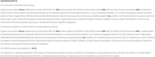 Critical Mass Professional Πρωτεΐνη Ορού Γάλακτος με Κρεατίνη & Γεύση Vanilla 2.4kg