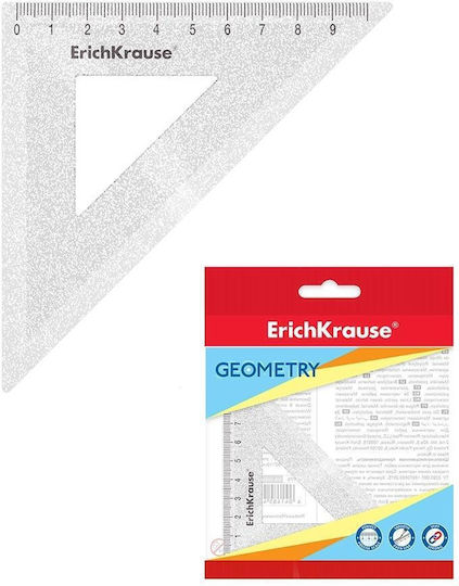 ErichKrause Γεωμετρικό Τρίγωνο Πλαστικό Διάφανο 9cm Λευκό
