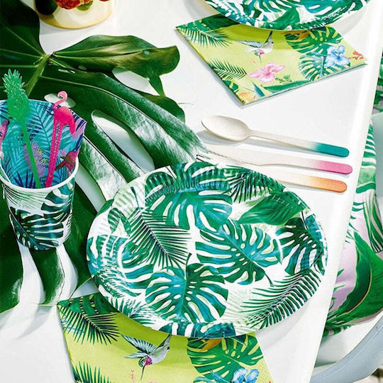 Farfurie Tropical Fiesta Pentru Petreceri 8 Bucăți