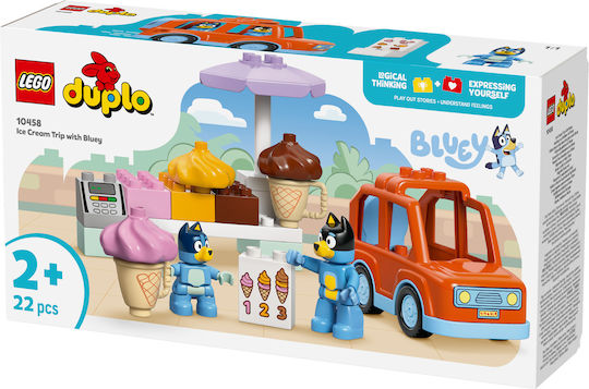 LEGO Duplo Ice Cream Trip With Bluey for 2+ Years 22 Pieces