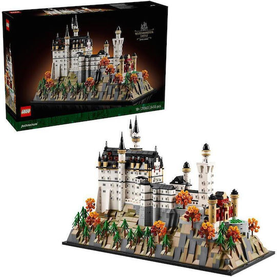 LEGO Architecture Neuschwanstein Castle pentru 18+ Ani 3455 Bucăți