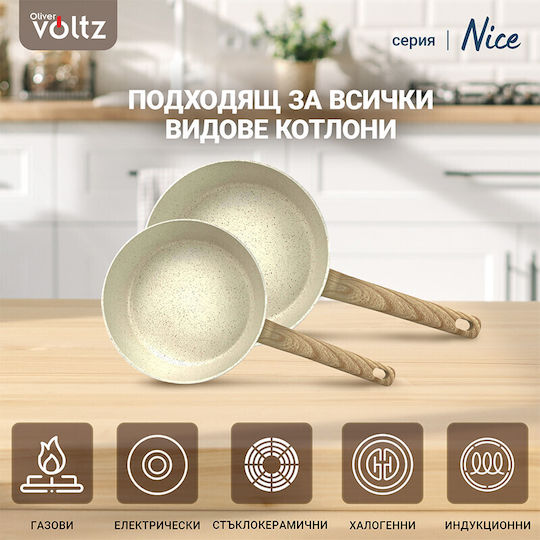 Voltz Tigaie Frumoasă Din Aluminiu Cu Acoperire Din Piatră 24cm
