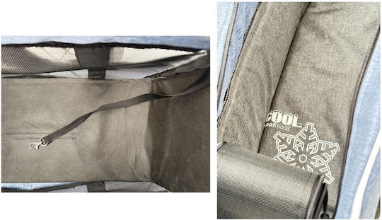 Woofmoda Waterproof Dog/Cat Carrying Gray Shoulder Bag for 8kg Pets L57xW34xH23cm