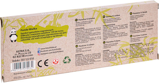 Astra Knete in Verpackung für 3+ Jahre, 12 Stück