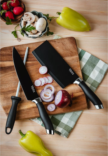 Voltz Knife Set with Block from Stainless Steel 9pcs