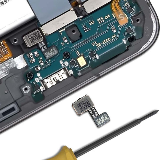 Clappio Fingerprint Reader Replacement Part Samsung Galaxy A06 Black