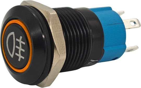 Led Fog Light Switch 12mm Momentary