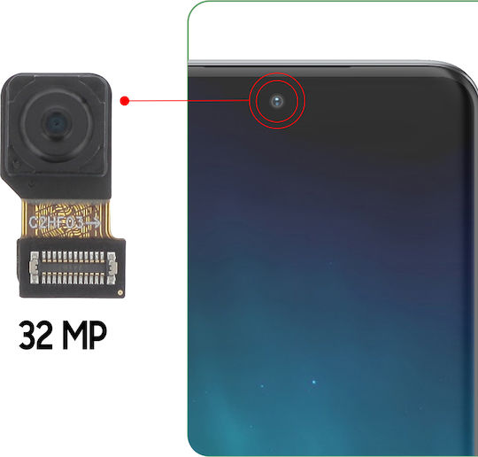 Relife Camera Frontală Motorola Edge 40 Neo 32mp Conector C2hf03 Negru