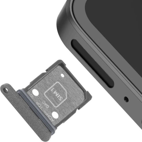 Clappio Ersatz Doppel Nano SIM-Kartenhalter Samsung Galaxy A36 Schwarz