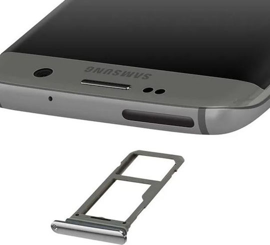 Clappio Nano SIM Card Tray Samsung Galaxy S7 Edge Micro-SD Slot Silver