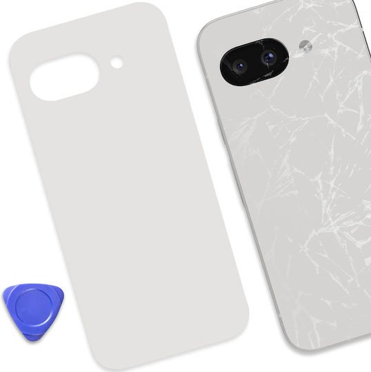 Clappio Battery Cover Google Pixel 9a Integrated Adhesive White
