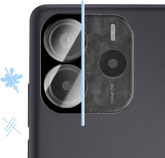 Imak Gehärtetes Glas Poco M7 Pro Kamera Kratzschutz Ultra Dünn Transparentes Schwarz