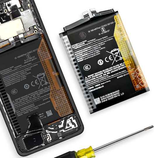 Clappio Резервна Батерия 6000mAh Xiaomi Poco X7 Pro 5G Черна