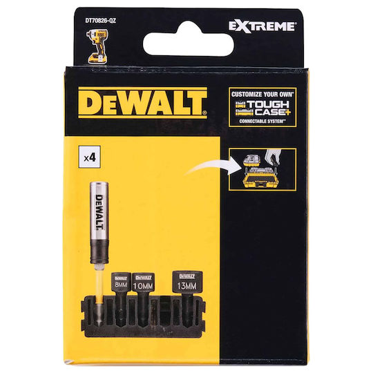 Dewalt Screwdriver Bits Bit Holder Set 4 Pieces Dt70826