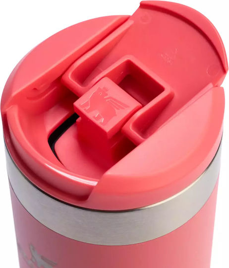 Stanley AeroLight Transit Stainless Steel Thermos Bottle BPA Free 470ml Hot Coral
