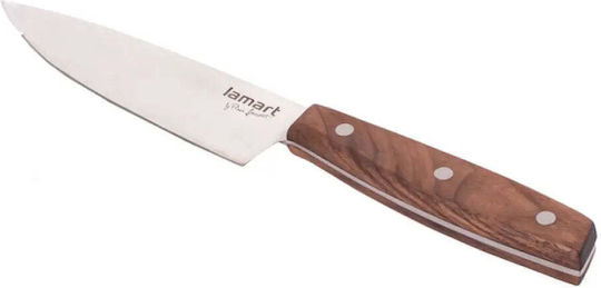 Lamart Rectangular Bamboo Chopping Board Set with Chef Knife Brown 30x22cm 2pcs