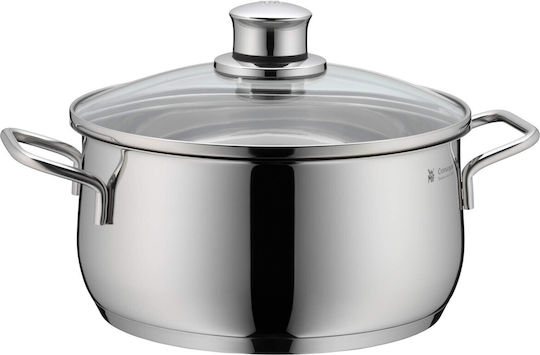 WMF Diadem Plus Pots Set from Stainless Steel Silver 4 Pieces