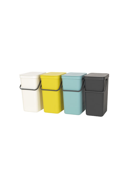 Brabantia Sort & Go Abfalleimer Abfall Kunststoff Dark Grey 16Es 1Stück