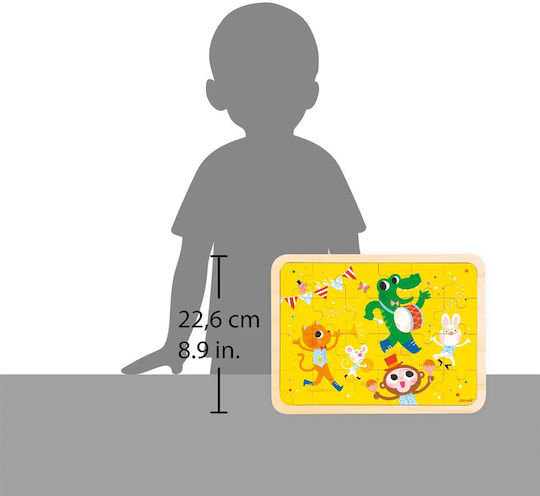 Ξύλινο Παιδικό Puzzle για 3+ Ετών 24pcs Janod