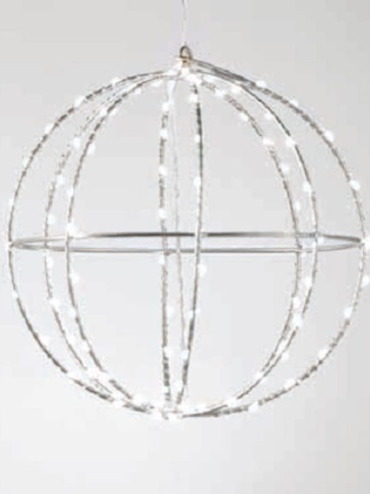 Aca "d40cm Silver Ball" 240 Mini LED Lights CW Silver Copper Wire Adapter 4.5VDC IP44 3m Transparent Cable