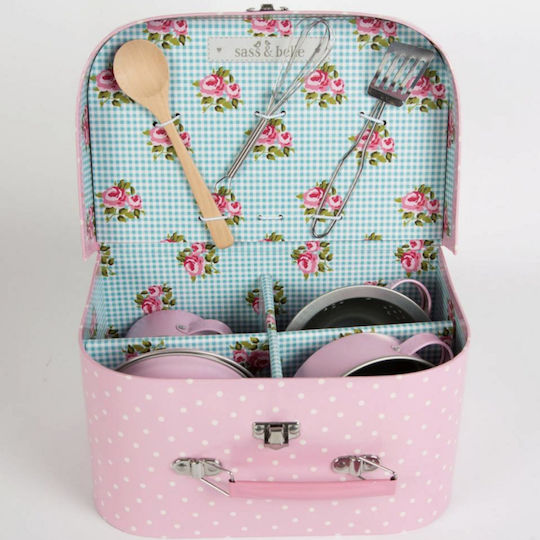 Sass & Belle Cooking Game / Kitchenware Cooking Case with Accessories