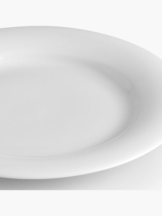 Ionia Plus Plate Shallow made of Porcelain White with Diameter 22cm