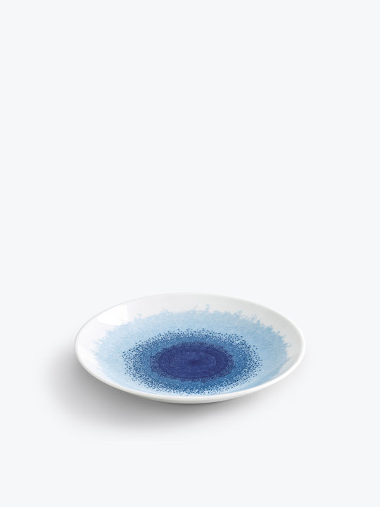 Ionia Apeiron Plate Desert made of Porcelain Blue with Diameter 20.5cm