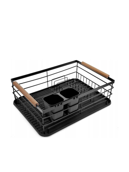 KING Hoff Metallic Black Sink Strainer 42.5x32x15.5cm