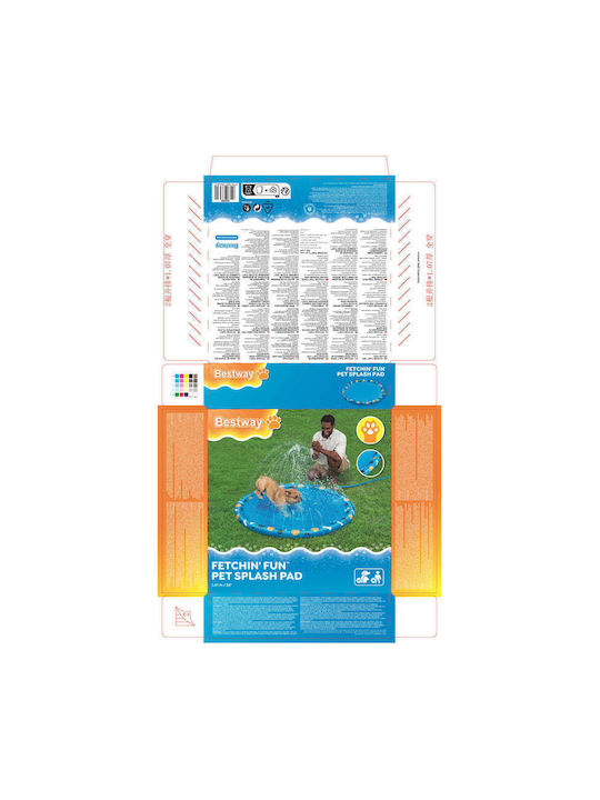 Covoraș Gonflabil cu Apă pentru Distracția Animalelor de Companie 147cm Bestway 52699