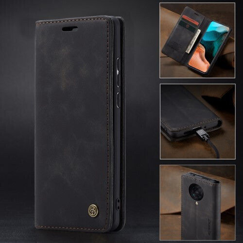 Caseme Wallet Synthetic Leather Black (Poco F2 Pro)