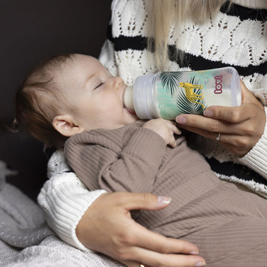 Canpol Babies Plastic Baby Bottle Anti-colic with Silicone Teat for 3+ Months Blue 250ml