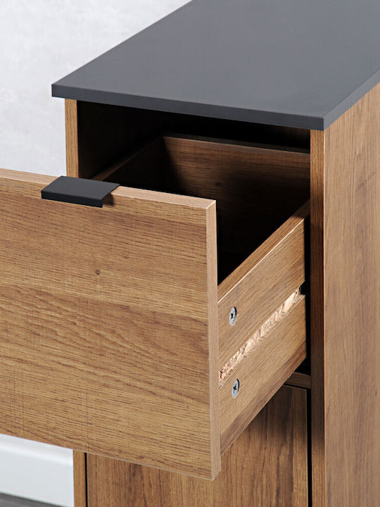 Kesper Τρόλεϊ Κουζίνας Ξύλινο 4 Θέσεων Καφέ 60x25x86cm