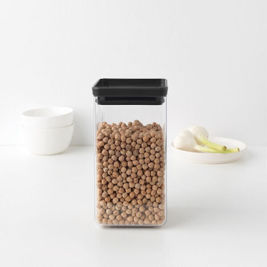 Brabantia Βάζο Γενικής Χρήσης με Καπάκι Πλαστικό Μαύρο 1600ml Brabantia Βάζο Γενικής Χρήσης με Καπάκι Πλαστικό Μαύρο 1600ml