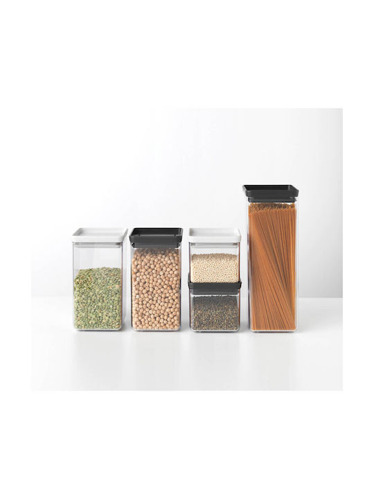 Brabantia Βάζο Γενικής Χρήσης με Καπάκι Πλαστικό Λευκό 2500ml