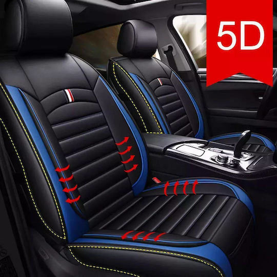 Waterproof Car Seat Covers Set 11 Pieces Leatherette Black 000.230.16029