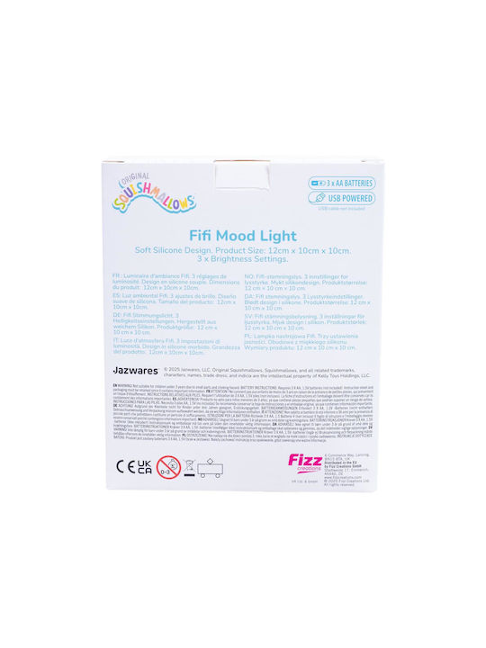 Fizz Creations Kids Decorative Lamp Pink 12x10x10cm