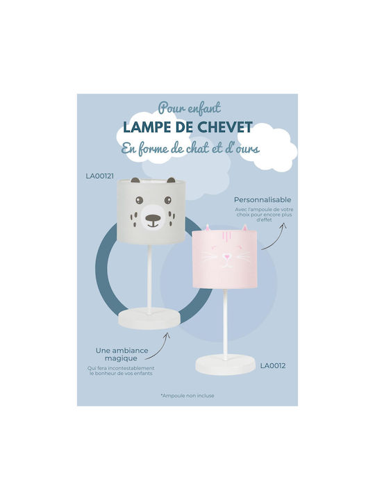 The Home Deco Factory Kinder Nachttischlampe Gray 16εκ.