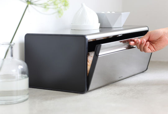 Brabantia Fall Front Cutie de pâine Inox Argintie 46.5cm Brabantia Fall Front Cutie de pâine Inox Argintie 46.5cm
