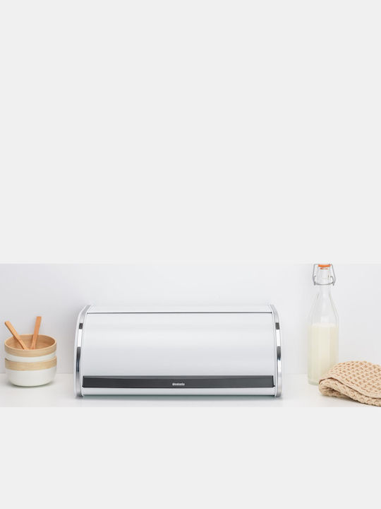 Brabantia Roll Top Bread Box Inox White 44.5cm