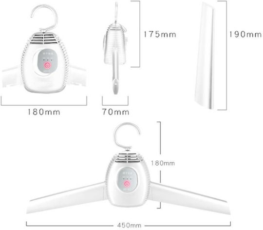Heated Clothes Drying Rack Hanging 150W
