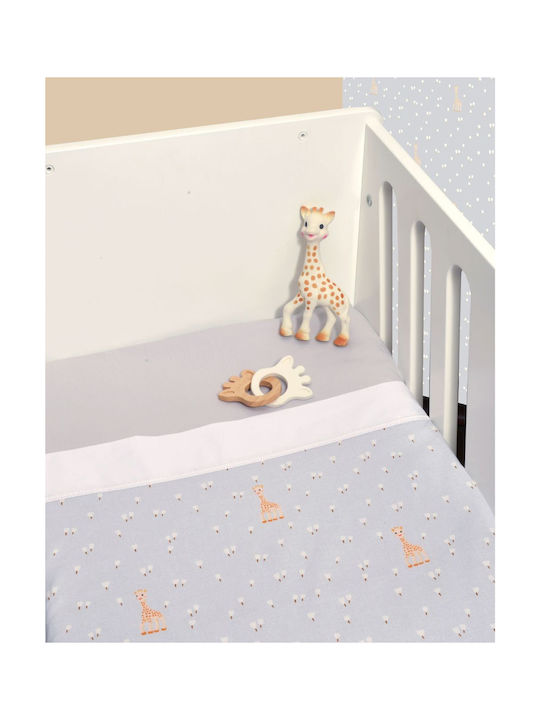 Baby Oliver Set Baby Cradle Cotton Gray Sheets 75x110cm 2 Pieces