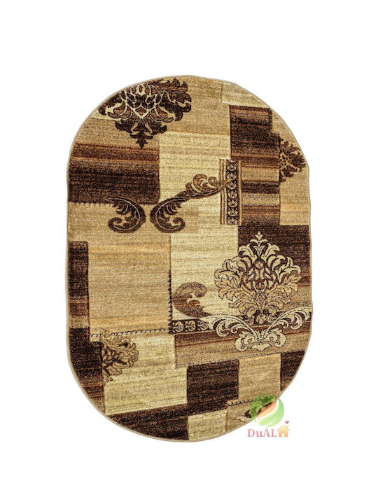 Rutschfest Teppich Rechteckig Synthetisch,Polyester/Cotton/Leather Brown